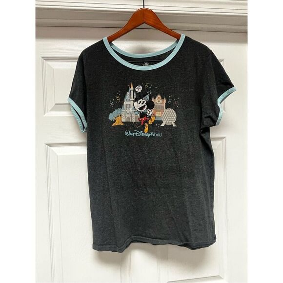Disney Parks Mickey Mouse Walt Disney World Celebration Baseball T-Shirt sz 1X E - Picture 1 of 5